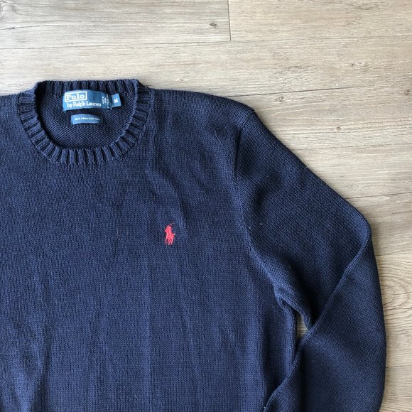 polo ralph lauren navy blue sweater